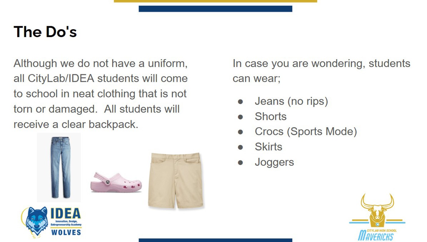 Dress Code Slide