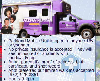 Parkland Mobile Van